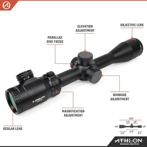 Vista 2 de Athlon Optics Talos 4-16x40 Riflescopios de segundo plano focal