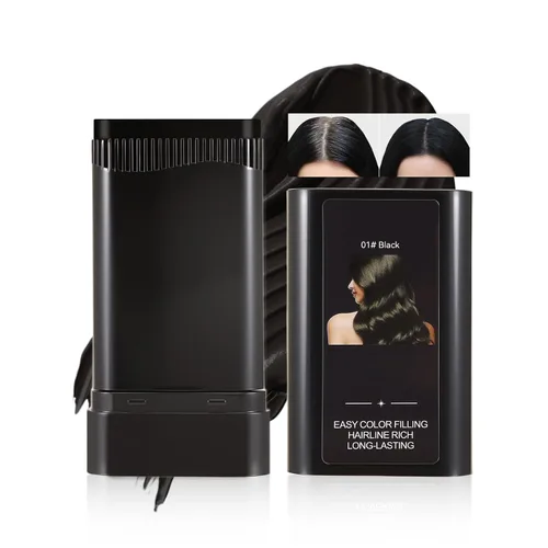 Vista 18 de Barra de retoque de cabello, barra de cubierta de cabello gris instantáneo, peine integrado para mezcla sin costuras, corrector crema, cubierta