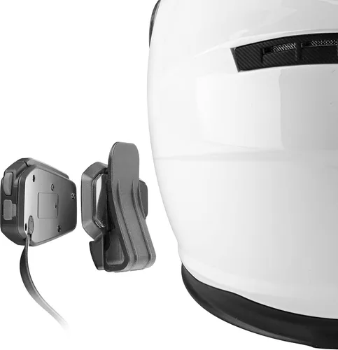 Vista 4 de Interphone Cellularline, Intercomunicador para motocicleta con Bluetooth y comunicación de malla, modelo U-Com 16, hasta 4 motores, distancia 1.0