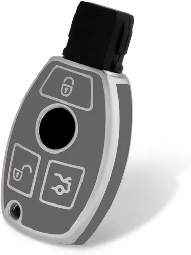 Vista 14 de Funda para llavero de automóvil de Mercedes Benz, con protección de TPU suave, compatible con Mercedes Benz C E S M CLS CLK G Class Keyless Smart