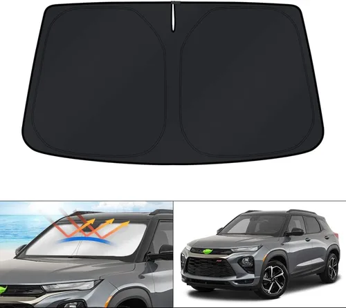 Vista 35 de KUST - Parasol plegable para parabrisas para BMW X1 E84, accesorios 2011 2012 2013 2014 2015, protector de visera de sol ajustable que bloquea