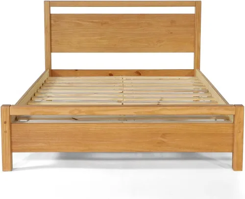 Vista 12 de Grain Wood Furniture Loft Cama de madera maciza de tamaño completo, acacia