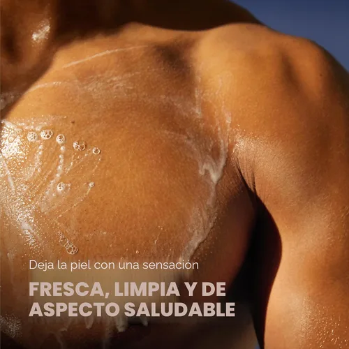Vista 7 de Nivea Men Gel de baño de máxima hidratación para piel seca, enriquecido con aloe vera, gel de baño hidratante 3 en 1, cara y cabello, sin parabenos