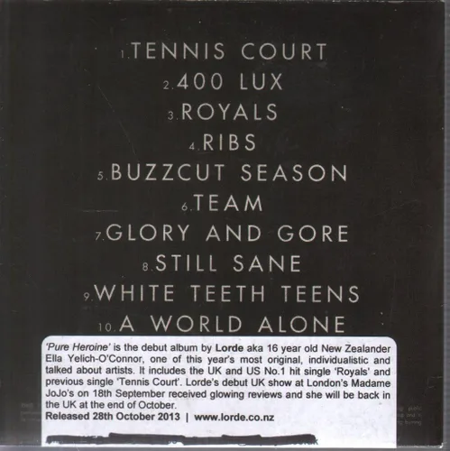 Vista 2 de Lorde - Pure Heroine (CD)
