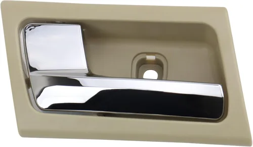 Vista 36 de TRQ Manija de puerta interior delantera izquierda cromada y negra para el lado del conductor compatible con Ford F-150 2012-2014
