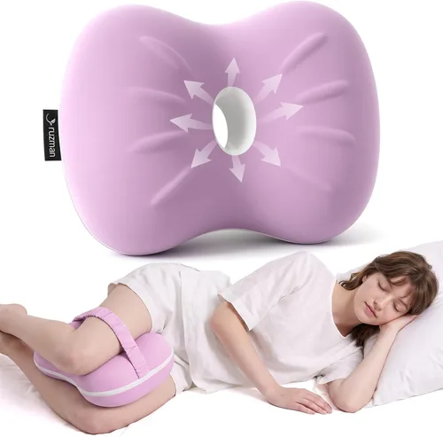 Vista 12 de Almohada de rodilla para personas que duermen de lado, almohada refrescante entre las piernas para dormir de lado, almohada de espuma viscoelástica