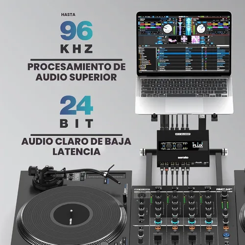 Vista 4 de Reloop FLUX 6x6 IN/OUT USB-C DVS Interfaz para Serato DJ Pro