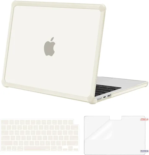 Vista 20 de MOSISO - Funda compatible con MacBook Air de 13 pulgadas M5 2026 M4 M3 M2 2025-2022 A3449 A3240 A3113 A2681, Kit 3 en 1 resistente a las grietas