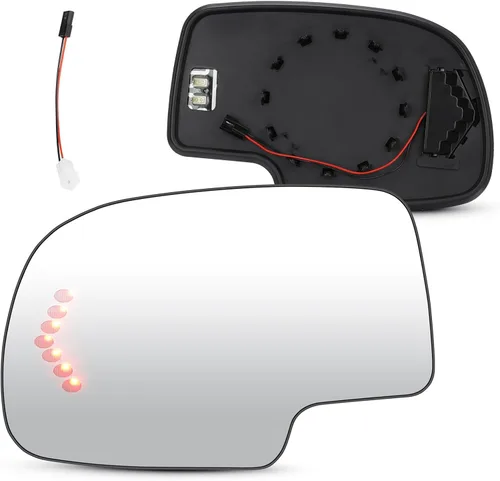 Vista 8 de Espejos laterales izquierdo y derecho con calefacción y señal de giro para 2003-2006 Cadillac Escalade ESV EXT, Chevy Avalanche, Silverado