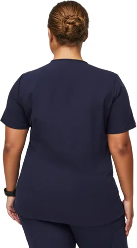 Vista 9 de FIGS Casma Scrub Tops para mujer ajuste clásico 3 bolsillos elástico en cuatro direcciones antiarrugas para mujer