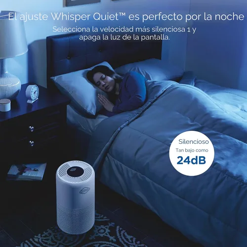 Vista 7 de Clorox Turbo purificadores de aire para el hogar, filtro HEPA verdadero, limpia rápidamente habitaciones medianas de hasta 1,000 pies cuadrados