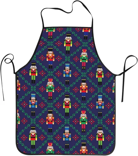 Vista 21 de Delantal de cocina chef taller de trabajo mujeres hombres hornear decoraciones pintura barbacoa parrilla accesorios de cocina suministros de fiesta