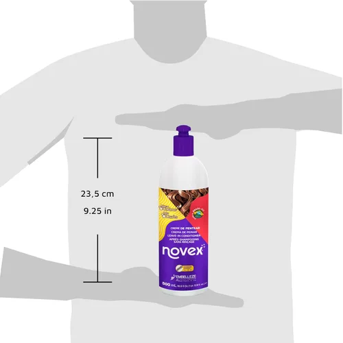 Vista 4 de NOVEX My Curls - Acondicionador intenso sin enjuague – 17.6 oz – Repara los rizos dañados – Mejora el brillo, la suavidad y el brillo – Cabello sin