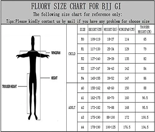 Vista 7 de FLUORY BJJ Gi, uniforme brasileño Jiu Jitsu para hombres y mujeres