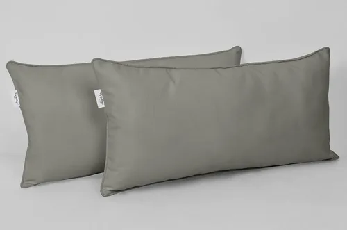 Vista 110 de Funda de almohada lumbar de tela de poliéster para interiores y exteriores, impermeable, rectangular, para todo tipo de clima, para muebles