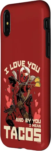 Vista 8 de Marvel Deadpool I Love You and by You I Mean Tacos - Carcasa para iPhone 17