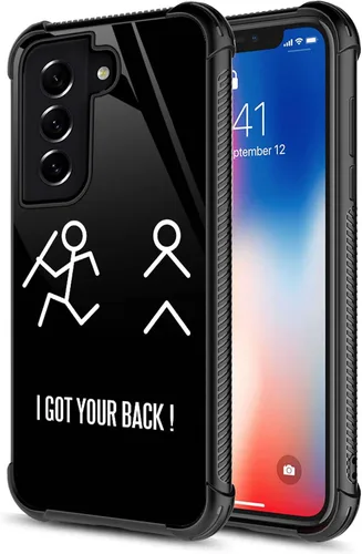 Vista 9 de CARLOCA Funda de acrílico duro compatible con Google Pixel 5, con texto en inglés "I Got Your Back", diseño gráfico de identidad, a prueba