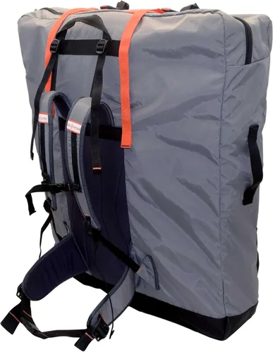 Vista 2 de Oru Kayak Oru Pack Mochila para kayak plegable, nailon resistente, con correas acolchadas para el hombro y cinturón de cadera, cremallera