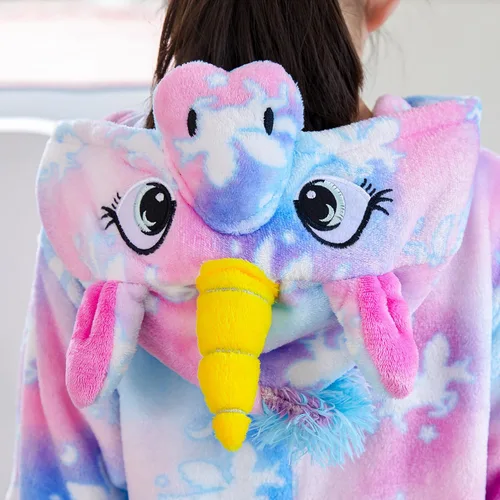 Vista 4 de Mameluco de unicornio para pijamas de animales, cosplay, disfraz unisex de Halloween