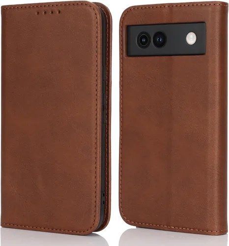 Vista 10 de Havaya Funda tipo cartera para Google Pixel 6 Pro con tarjetero para Pixel 6 Pro 5G, funda abatible con ranuras para tarjetas de crédito, piel