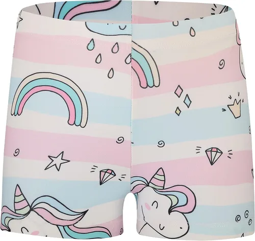 Vista 5 de Pantalones cortos de baile para niñas, pantalones cortos de gimnasia atlética, ropa de entrenamiento para niños (5-12T)