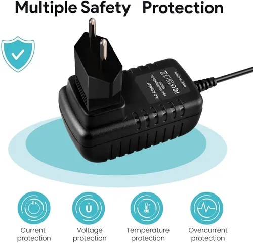 Vista 4 de Guy-Tech Adaptador de 6V CA/CC compatible con # S004LU0600045 1211 H 1212 F S004LU0600060 S004LU06000060 Motorola Baby Monitor AT&T VTech Phone 6VDC