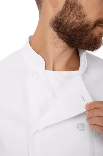 Vista 3 de Chef Works Le Mans - Abrigo de chef para hombre