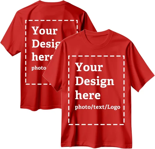 Vista 17 de Camisetas personalizadas para hombres y mujeres, hechas en Estados Unidos, camisetas personalizadas con texto/foto frontal y trasera, camisetas