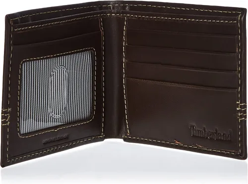 Vista 4 de Timberland - Cartera de piel para hombre diseño de cartera con llavero a juego