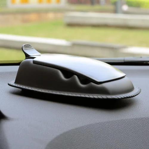 Vista 5 de APPS2Car Soporte de Montaje GPS para Coche y Camión, Soporte Antideslizante con Bolsa de Frijoles GPS para Tablero 2-en-1 Anti-Deslizante