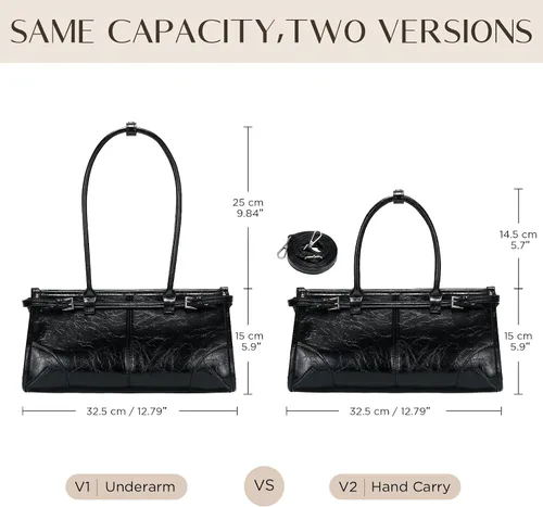 Vista 6 de CHUNLI Bolsos de mano para mujer, bolso de mano de piel sintética suave, bolso de mano con asa superior y bolsas de hombro para el trabajo