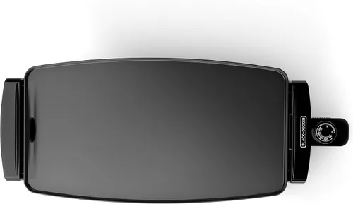 Vista 8 de BLACK+DECKER Plancha eléctrica con sonda de temperatura extraíble, parrilla interior, plancha para panqueques, negro, GD1810BC