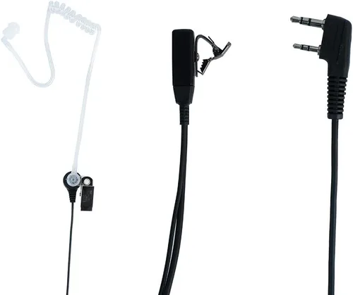 Vista 4 de Caroo Walkie Talkies - Auricular de radio para Kenwood de 2 pines para Baofeng UV-5R BF-888S BF-F8HP BF-F9 UV-82 UV-82HP Auricular para Kenwood