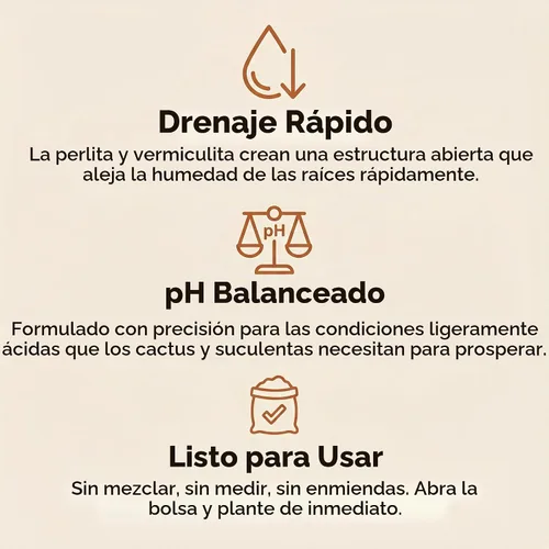 Vista 5 de Mezcla de tierra natural para macetas de cactus y suculentas (hecha en Estados Unidos) (4 cuartos secos)