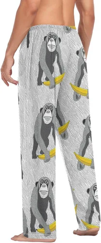 Vista 6 de Fish - Pantalones de pijama para hombre, pantalones de pijama suaves para dormir