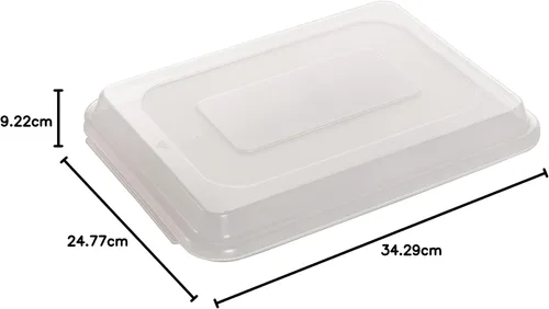 Vista 12 de Nordic Ware Naturals 45339 - Juego de utensilios para hornear de 3 piezas de aluminio, bandeja de un cuarto de hoja y bandeja para pasteles