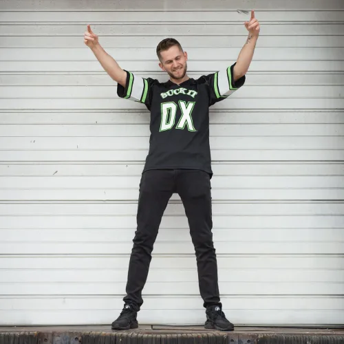 Vista 6 de WWE DX D-Generation X Suck It 69 - Camiseta negra para disfraz de Halloween