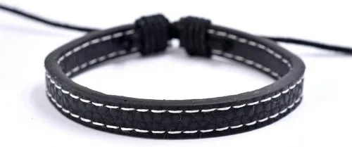 Vista 3 de Bigbabybig 3 pulseras de cuero estilo surfista con alas de ángel punk, étnicas tribales y étnicas para hombres y mujeres, pulsera trenzada de cuero