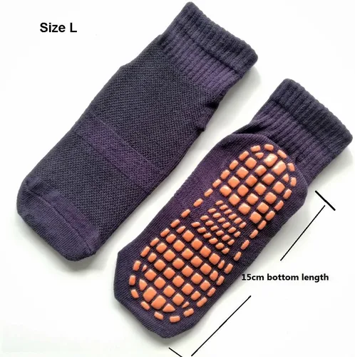 Vista 4 de Calcetines antideslizantes para trampolín, calcetines antideslizantes para el suelo para ejercicios, gimnasio, yoga
