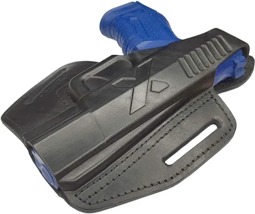 Vista 2 de VlaMiTex Funda de piel B5 para pistola Walther P99, PPQ M2, Smith & Wesson 99, color negro