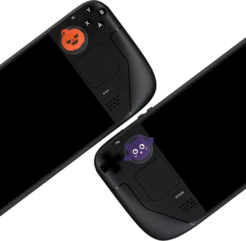 Vista 24 de PlayVital Halloween Thumb Grip Caps for Steam Deck LCD, Silicone Thumbsticks Grips Joystick Caps for Steam Deck OLED - Little Devils