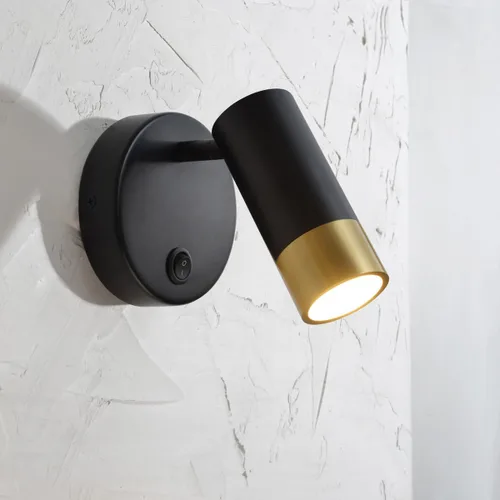 Vista 16 de DUHU Aplique de pared LED redondo, lámpara de pared de cemento gris cableada, lámpara de pared minimalista con diseño de acabado elegante