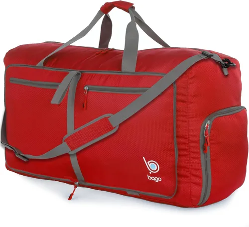 Vista 22 de Bago Travel Duffle Bag for Women & Men. Medium Duffel Bag for Traveling Todo negro