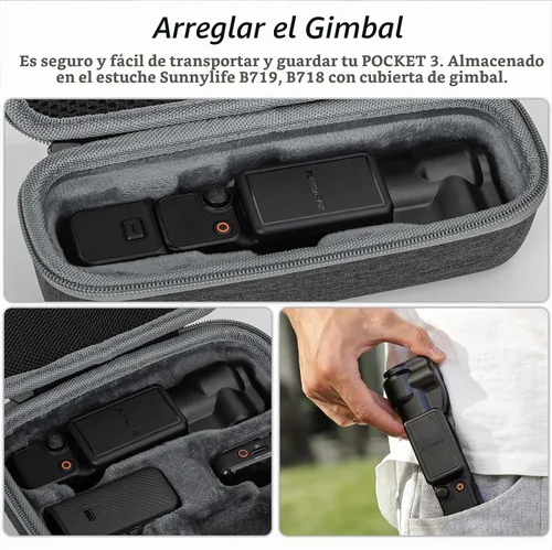 Vista 7 de Pocket 3 Funda protectora para DJI Osmo Pocket 3 y Xtra Muse, Gimbal Protector de la Pantalla de la Lente Cubierta Protectora para DJI Osmo Pocket 3