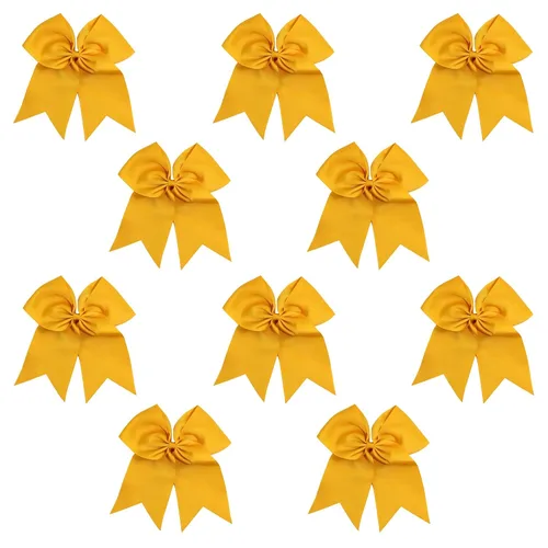 Vista 34 de Kenz Laurenz Lazos grandes para el pelo de 7 pulgadas, accesorios clásicos grandes para adolescentes, mujeres y niñas, animadoras de sóftbol