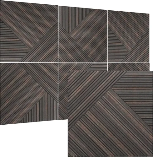 Vista 11 de TO-TH Paneles acústicos de pared, paquete de 6 unidades de tamaño total de 72 x 48 pulgadas, paneles acústicos decorativos autoadhesivos para pared