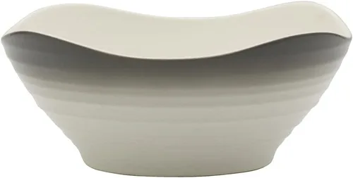 Vista 7 de Mikasa Swirl Square - Juego de vajilla de 16 piezas de grafito degradado, servicio para 4