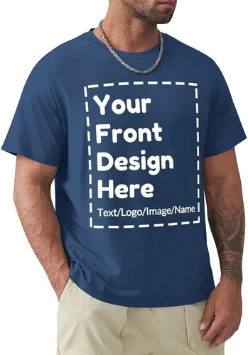 Vista 19 de Camiseta personalizada para hombres y mujeres, camisetas personalizadas para imprimir tu imagen, texto, logotipo, unisex para adultos