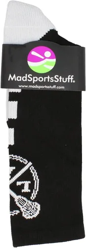 Vista 2 de MadSportsStuff LAX Lacrosse Socks with Lacrosse Sticks Athletic Crew Socks (multiple colors)