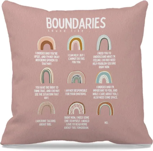Vista 6 de Feelings - Fundas de almohada de rueda – Fundas de almohada con emociones de sentimientos, terapia de salud mental, decoración de oficina, regalos